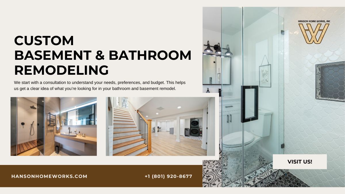 The Ultimate Home Upgrade: Custom Bathroom & Basement Remodeling in Weber County